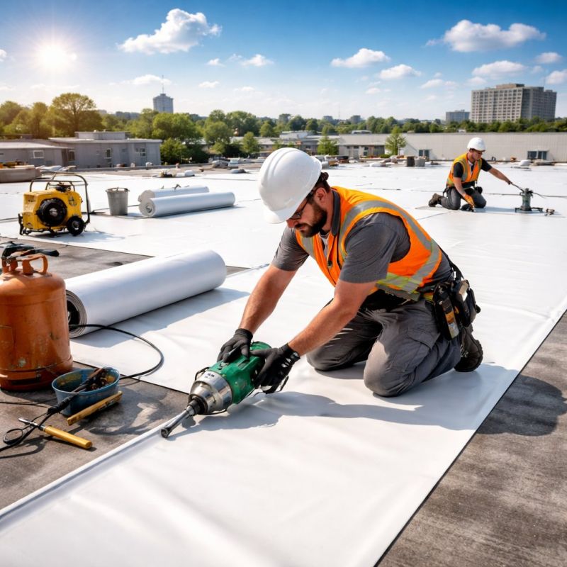 EPDM Roof Installation in Fredericksburg, VA